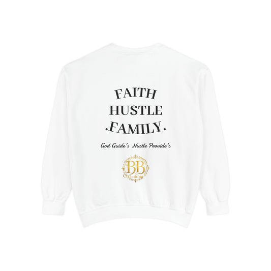 Faith Hustle Family Unisex Sweatshirt - Cozy Garment for Everyday Wear