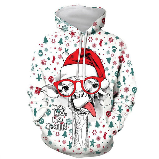 Funny 3D Unisex Christmas Sweater Pullover Lovers Clothing-0