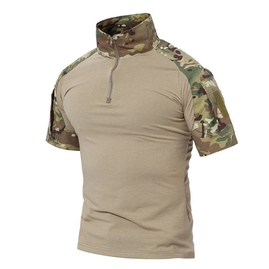 Men Summer T Shirts Airsoft Army Tactical T Shirt Short Sleeve Military Camouflage Cotton Tee Shirts Paintball Clothing-0