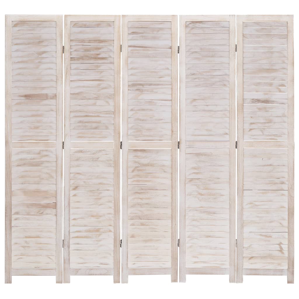 NNEVL 5-Panel Room Divider 175x165 cm Wood-1