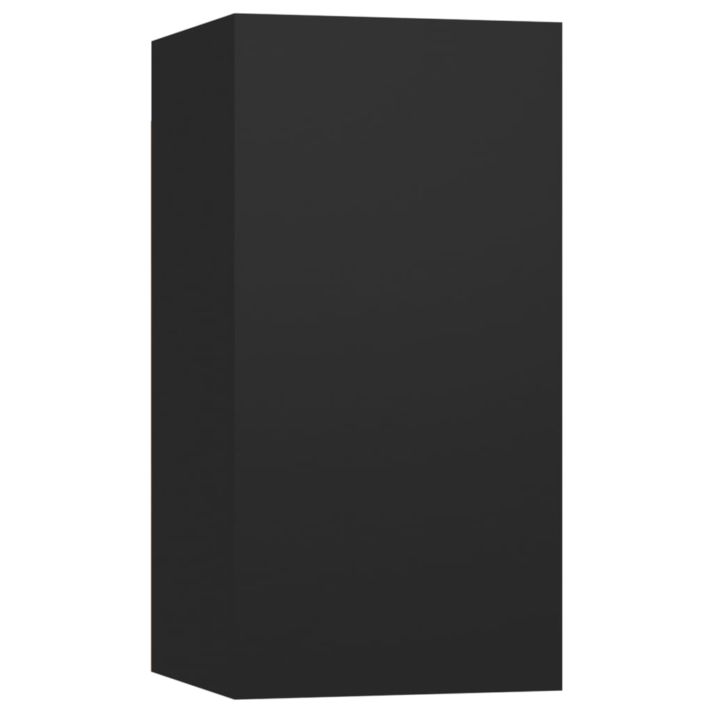 NNEVL TV Cabinet Black 30.5x30x60 cm Chipboard-1