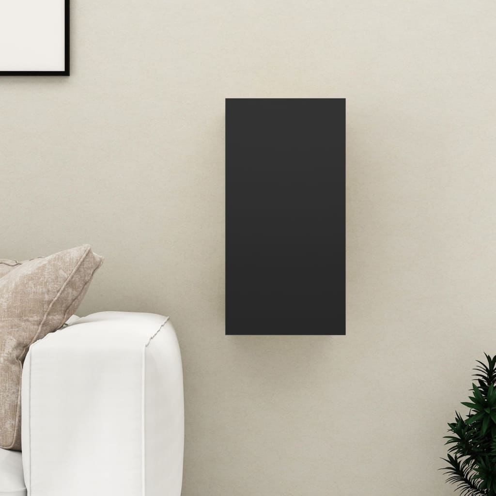 NNEVL TV Cabinet Black 30.5x30x60 cm Chipboard-0