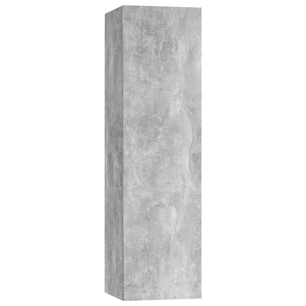 NNEVL TV Cabinet Concrete Grey 30.5x30x110 cm Chipboard-1