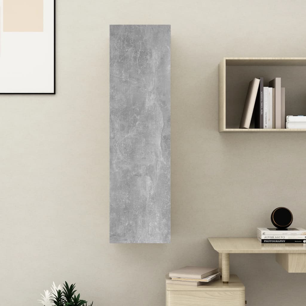 NNEVL TV Cabinet Concrete Grey 30.5x30x110 cm Chipboard-4