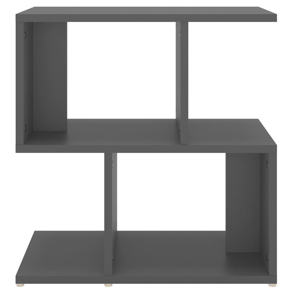 NNEVL Bedside Cabinet Grey 50x30x51.5 cm Chipboard-4