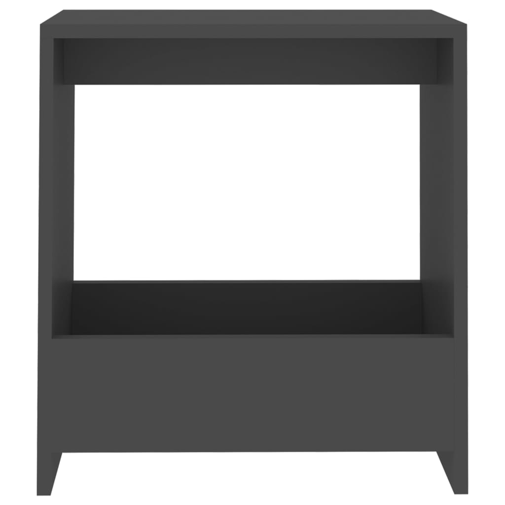 NNEVL Side Table Grey 50x26x50 cm Chipboard-3