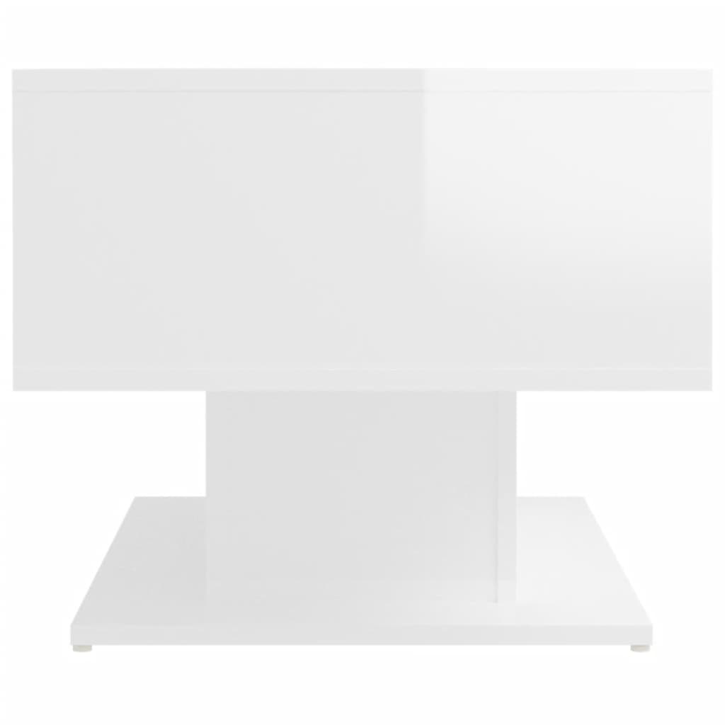 NNEVL Coffee Table High Gloss White 103.5x50x44.5 cm Chipboard-4