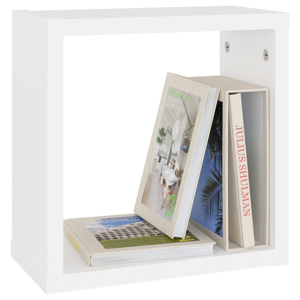NNEVL Wall Cube Shelves 6 pcs White 30x15x30 cm-3