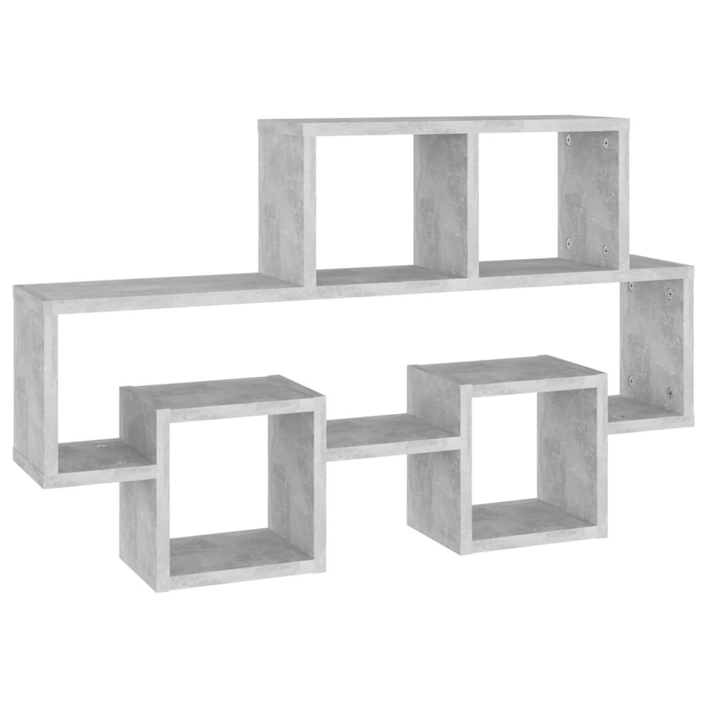 NNEVL Car-shaped Wall Shelf Concrete Grey 82x15x51 cm Chipboard-1