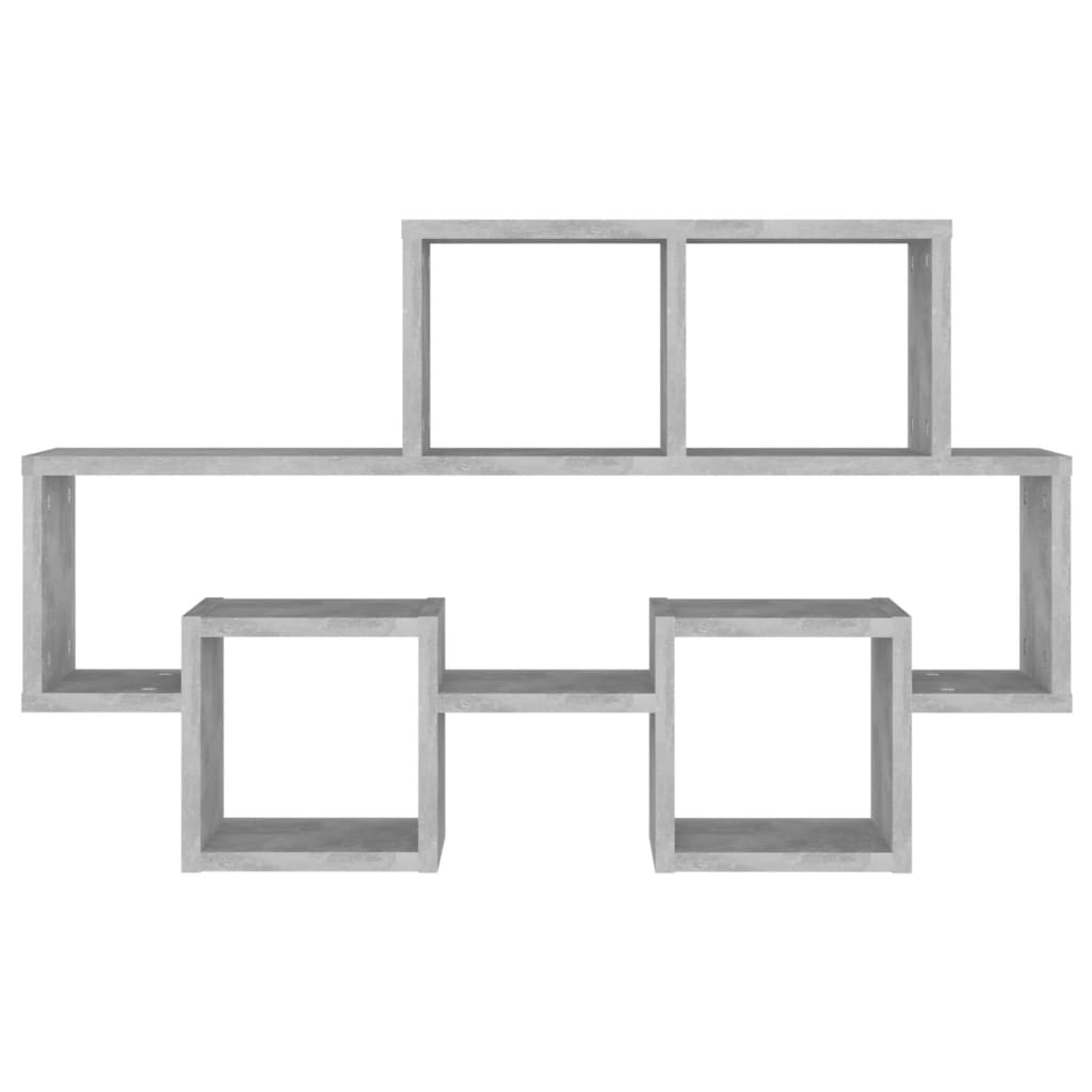 NNEVL Car-shaped Wall Shelf Concrete Grey 82x15x51 cm Chipboard-3