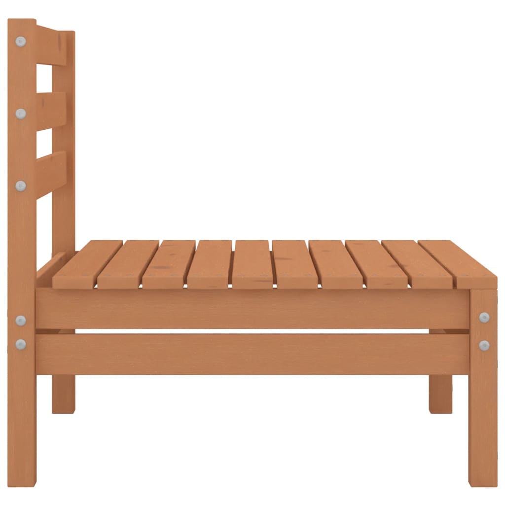 NNEVL Garden Middle Sofa Honey Brown Solid Pinewood-2