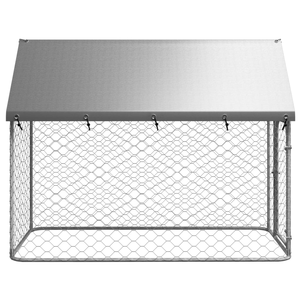 NNEVL Outdoor Dog Kennel with Roof 200x100x150 cm-2