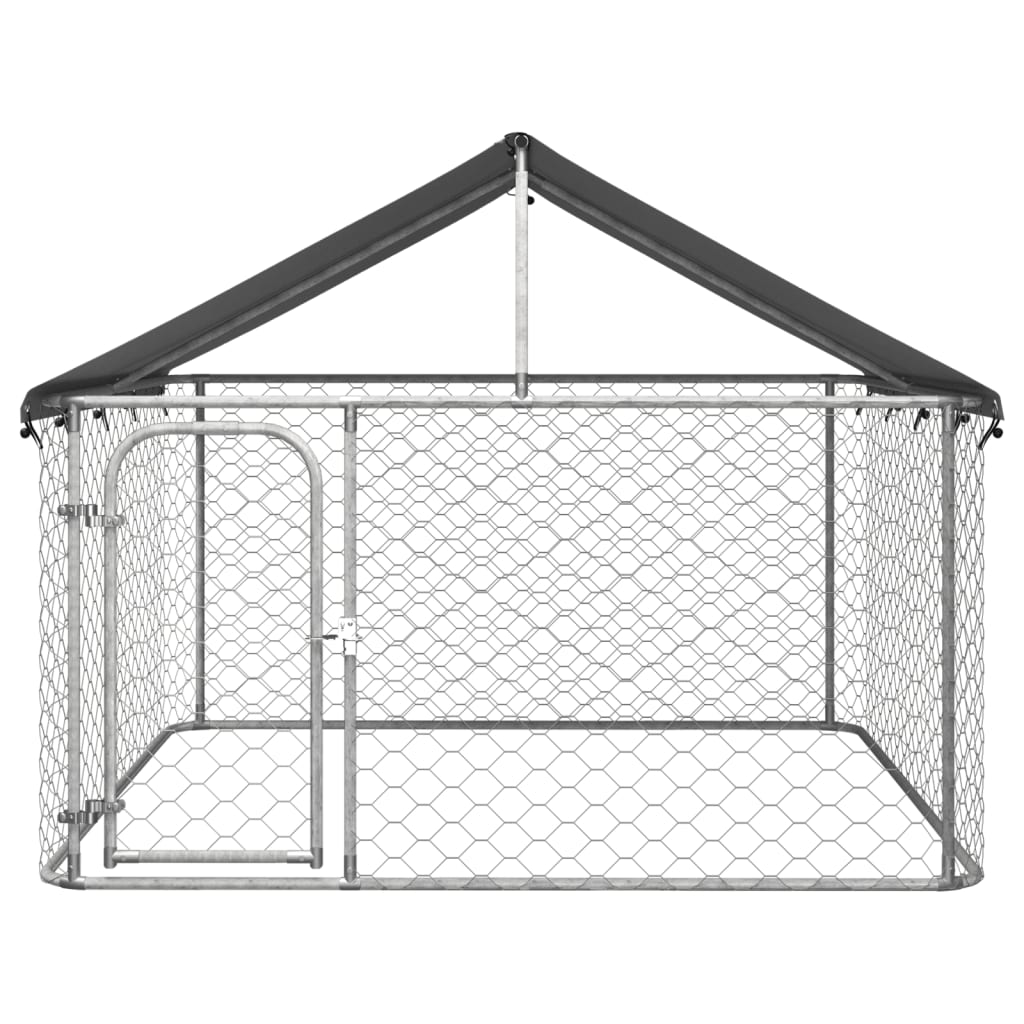 NNEVL Outdoor Dog Kennel with Roof 200x200x150 cm-1