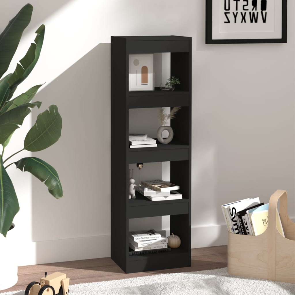 NNEVL Book Cabinet/Room Divider Black 40x30x135 cm-2