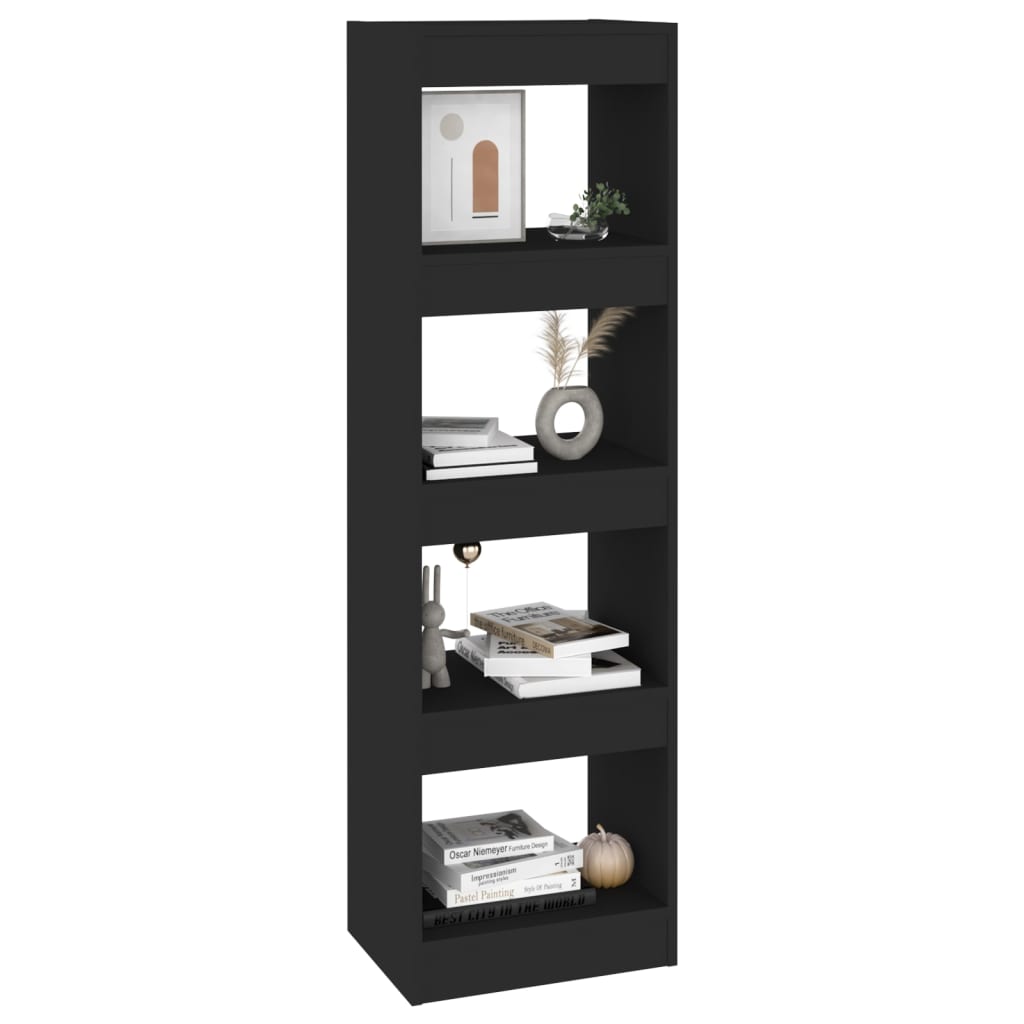 NNEVL Book Cabinet/Room Divider Black 40x30x135 cm-3