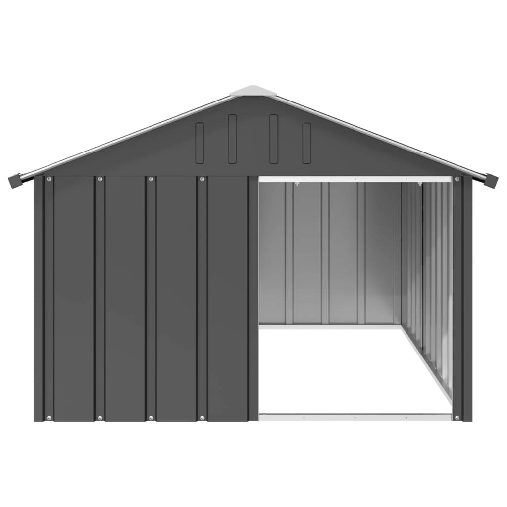 NNEVL Dog House Anthracite 116.5x153x81.5 cm Galvanised Steel-1