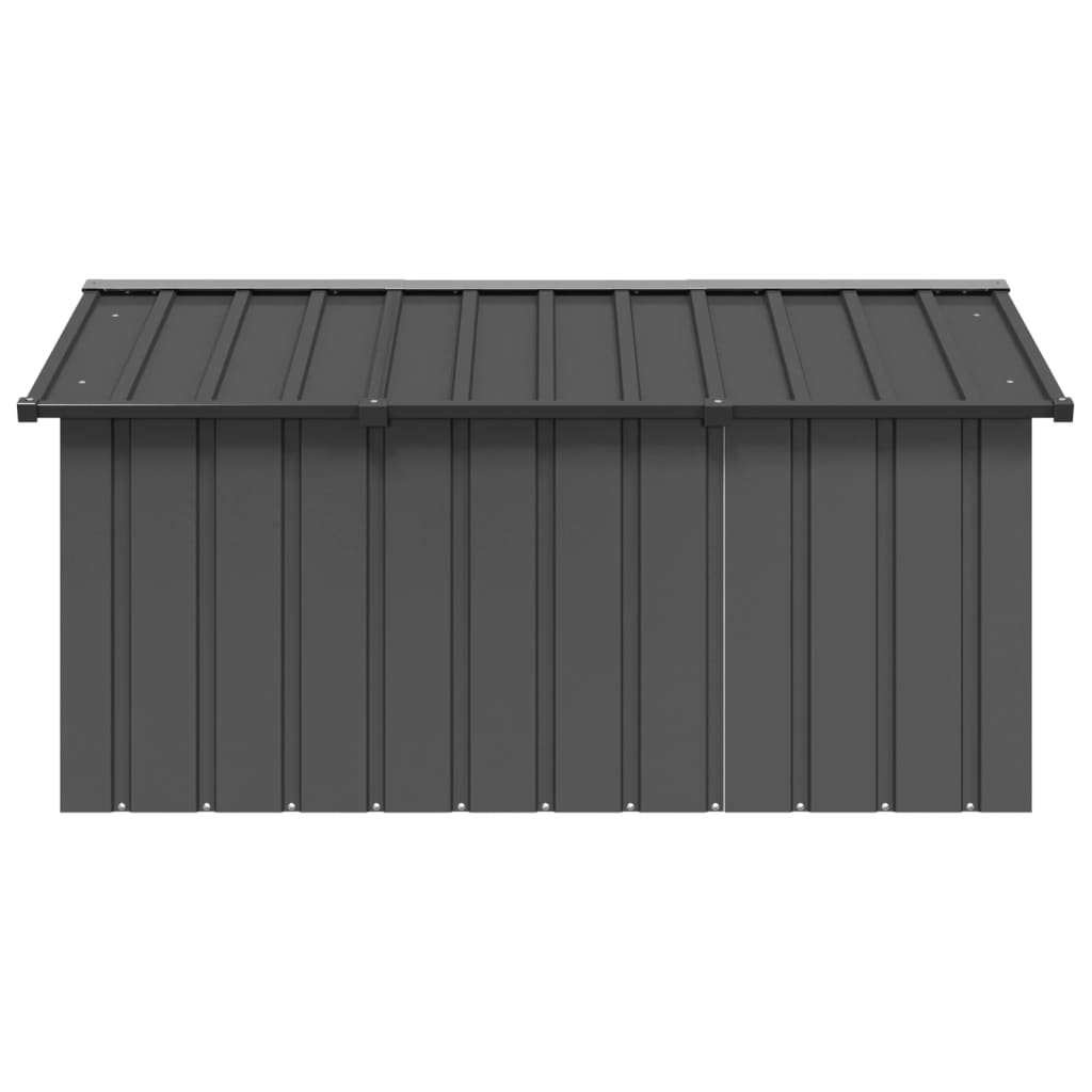 NNEVL Dog House Anthracite 116.5x153x81.5 cm Galvanised Steel-2