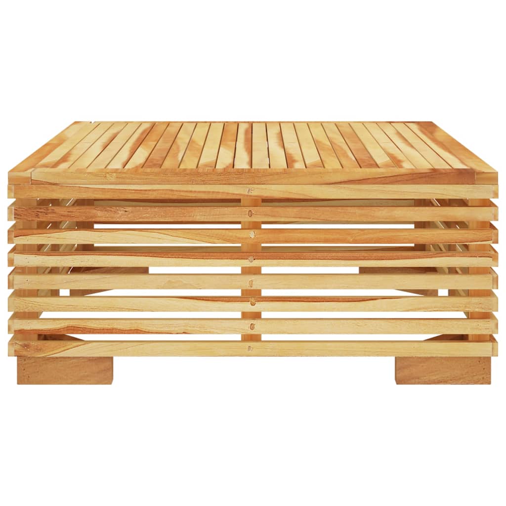 NNEVL Garden Coffee Table 69.5x69.5x31 cm Solid Wood Teak-3