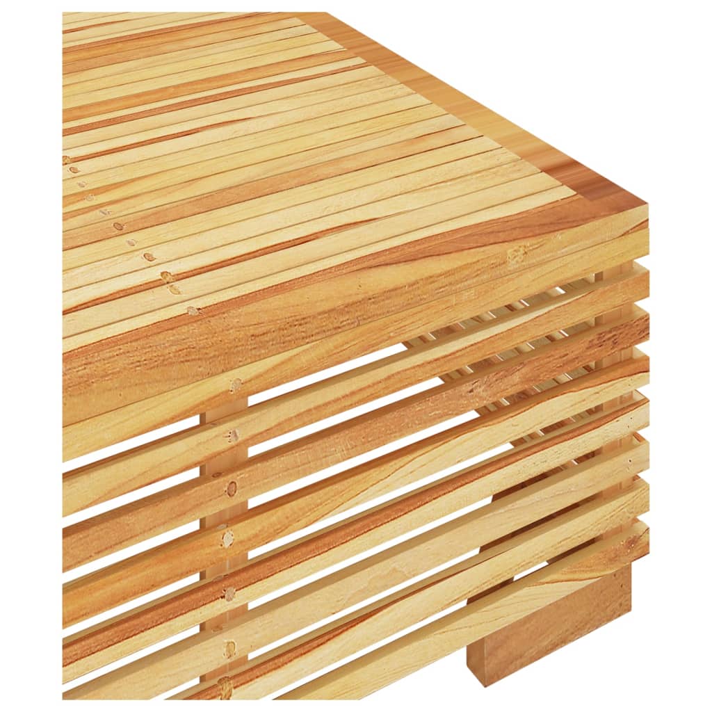 NNEVL Garden Coffee Table 69.5x69.5x31 cm Solid Wood Teak-4