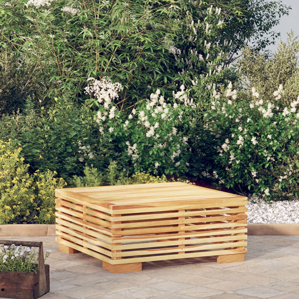 NNEVL Garden Coffee Table 69.5x69.5x31 cm Solid Wood Teak-0