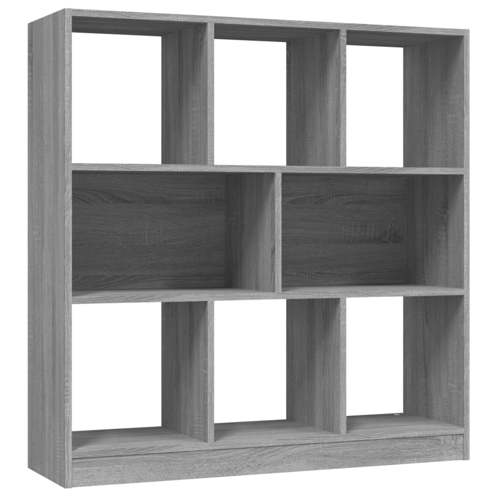 NNEVL Book Cabinet Grey Sonoma 97.5x29.5x100 cm Engineered Wood-0