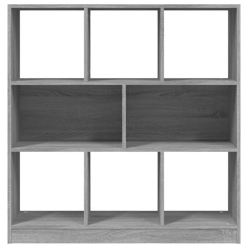 NNEVL Book Cabinet Grey Sonoma 97.5x29.5x100 cm Engineered Wood-3