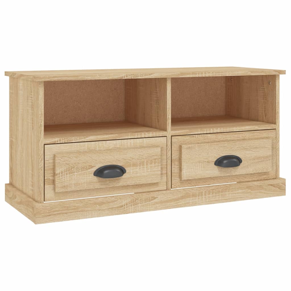 NNEVL TV Cabinet Sonoma Oak 93x35.5x45 cm Engineered Wood-1