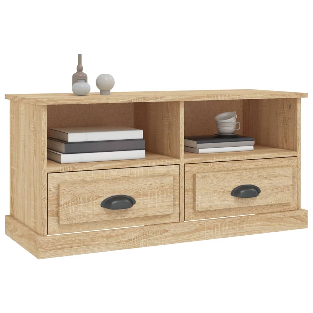 NNEVL TV Cabinet Sonoma Oak 93x35.5x45 cm Engineered Wood-3