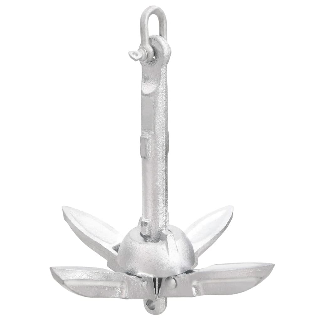 NNEVL Folding Anchor Silver 0.7 kg Malleable Iron-2