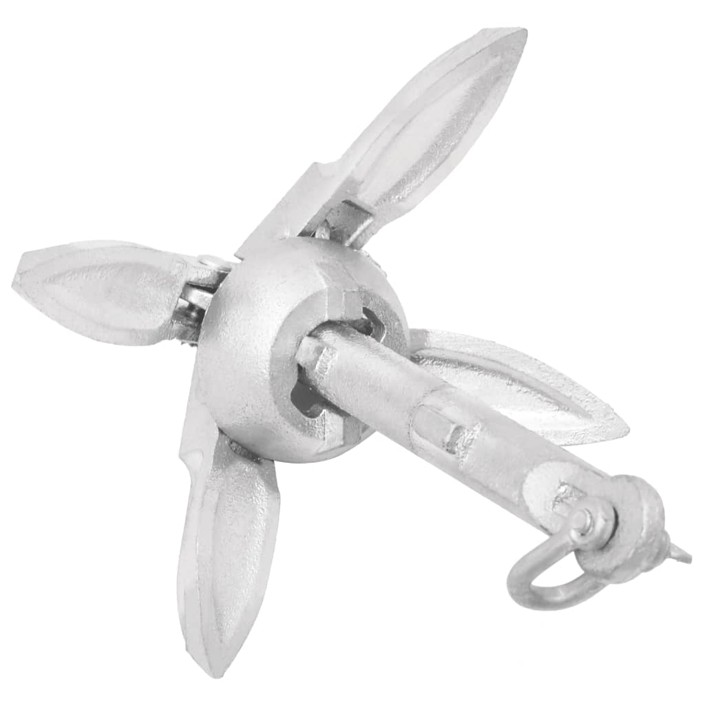 NNEVL Folding Anchor Silver 0.7 kg Malleable Iron-3