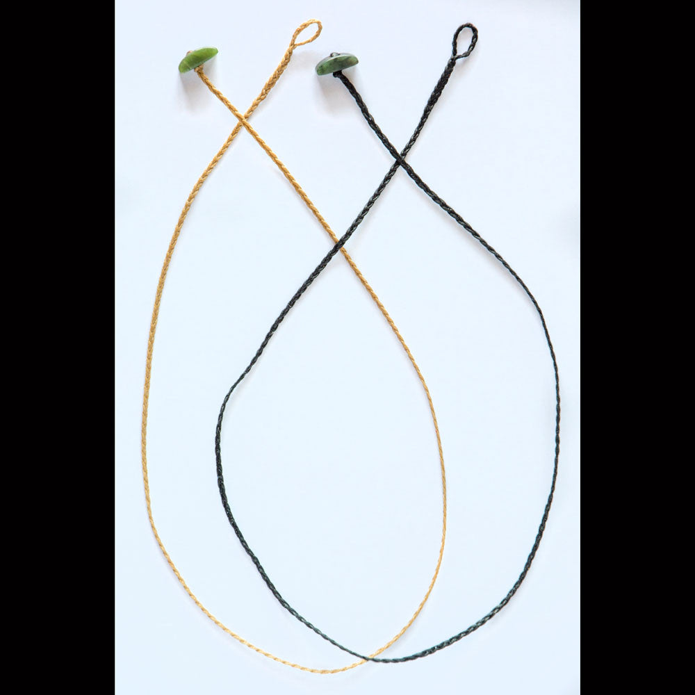 Plaited Cords with Jade Toggles -C5