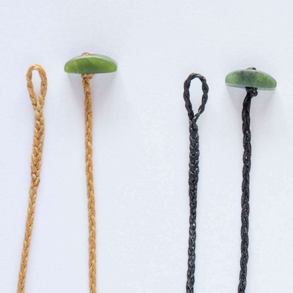 Plaited Cords with Jade Toggles -C5