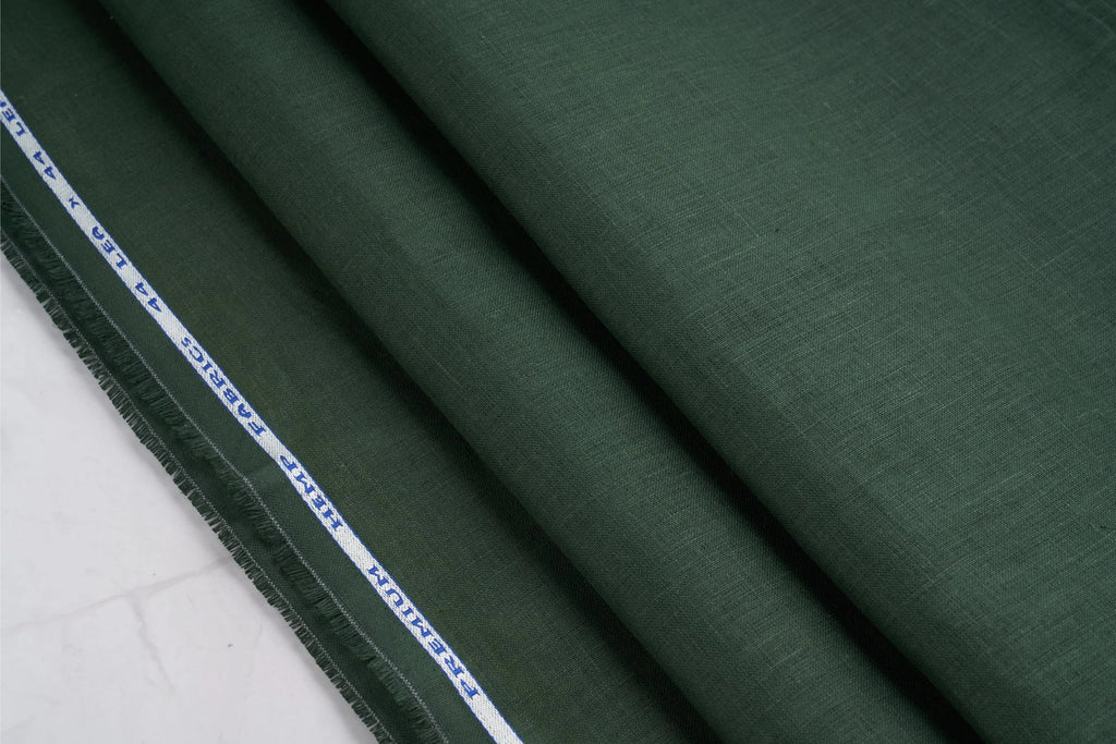 Organic Hemp Fabric - Dark Green | 170gsm | Curtains, Clothing & More-3