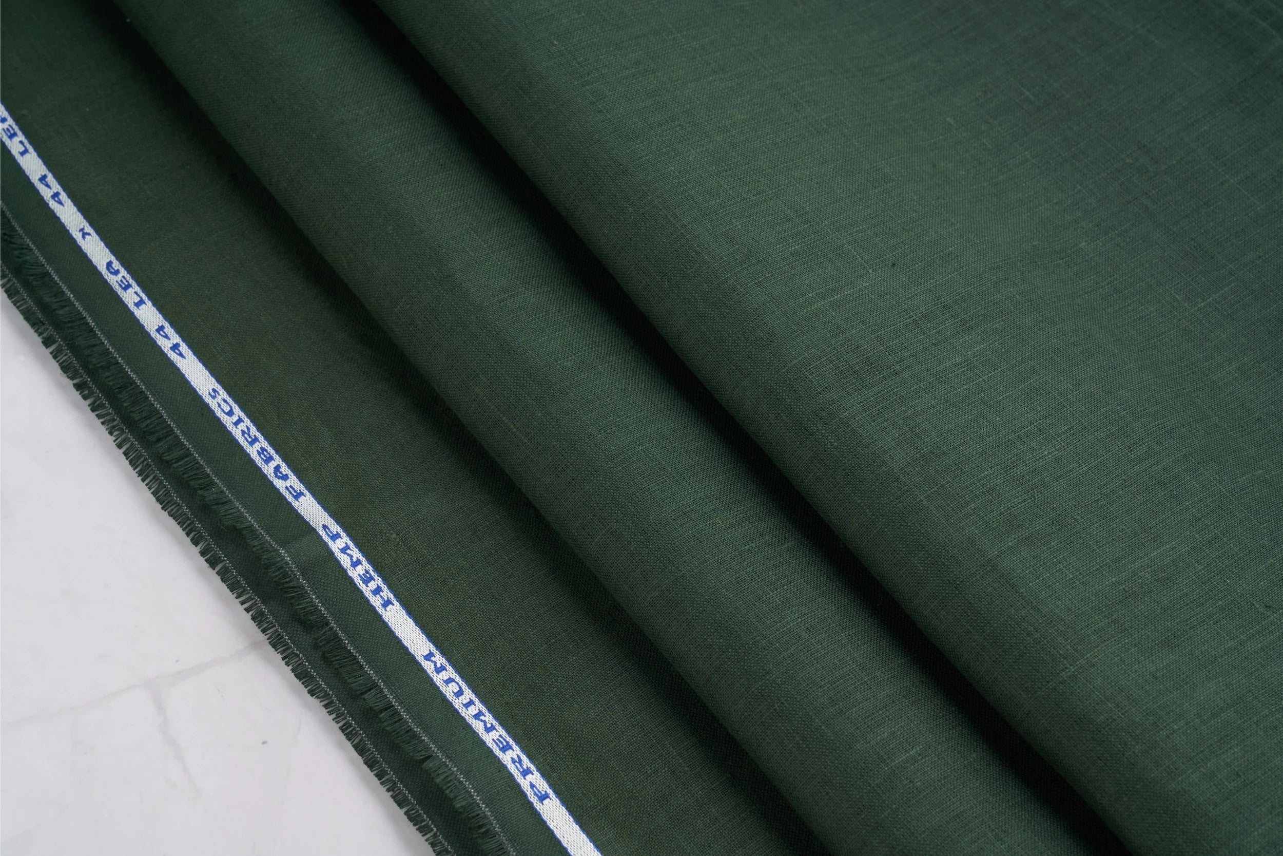 Organic Hemp Fabric - Dark Green | 170gsm | Curtains, Clothing & More-3