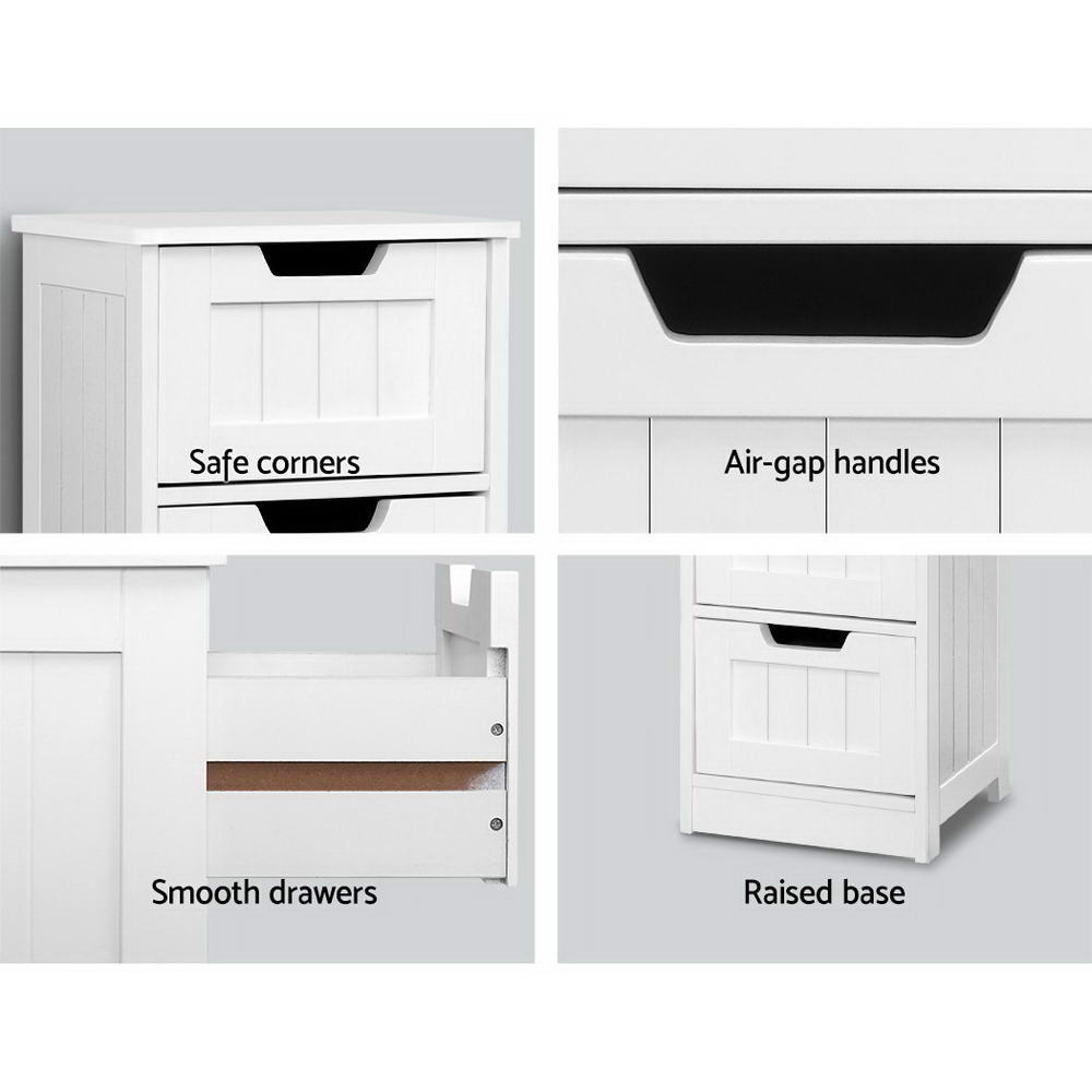 NNEDSZ Storage Cabinet Chest of Drawers Dresser Bedside Table Bathroom Stand Furniture-3