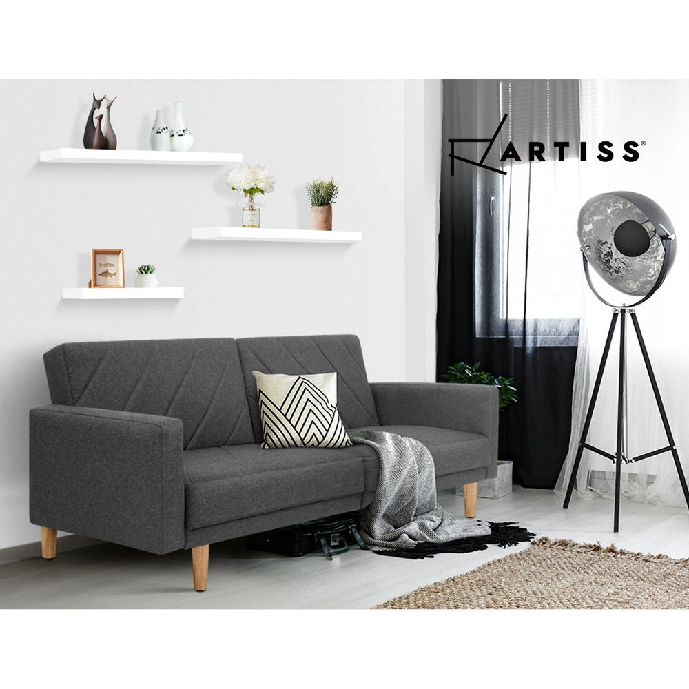 NNEDSZ 3 Piece Floating Wall Shelves - White-1