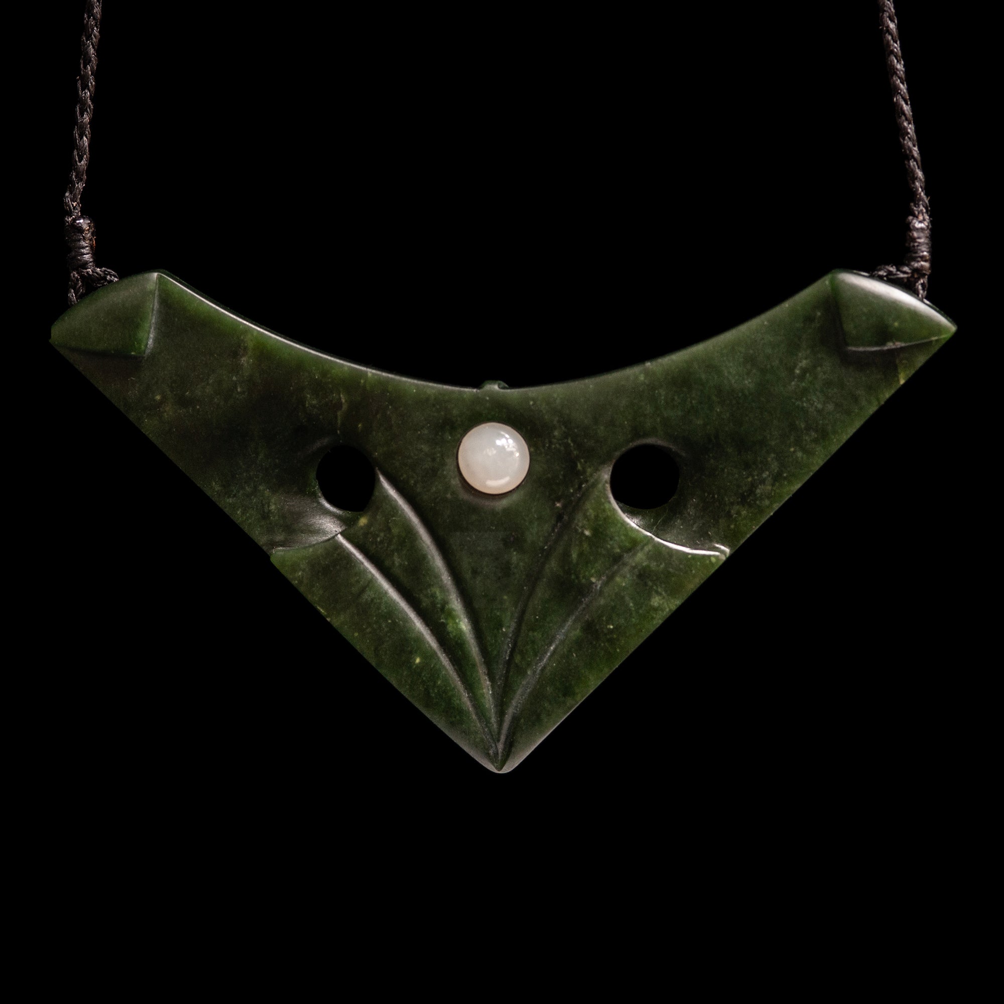 Kawakawa Jade Breast Plate, hand-crafted by Madelyne Gourdin