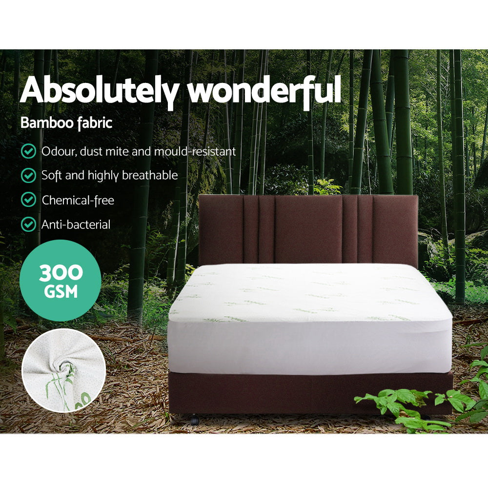 NNEDSZ Bedding Giselle Bedding Bamboo Mattress Protector King-3