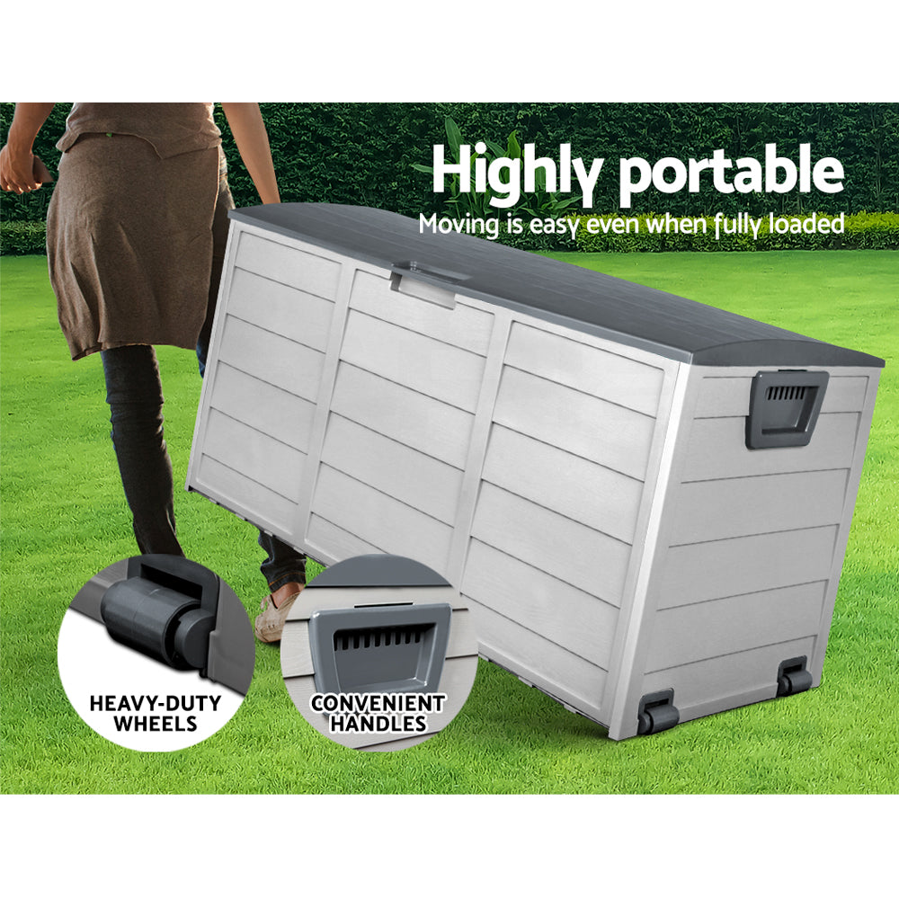 NNEDSZ 290L Outdoor Storage Box - Grey-3