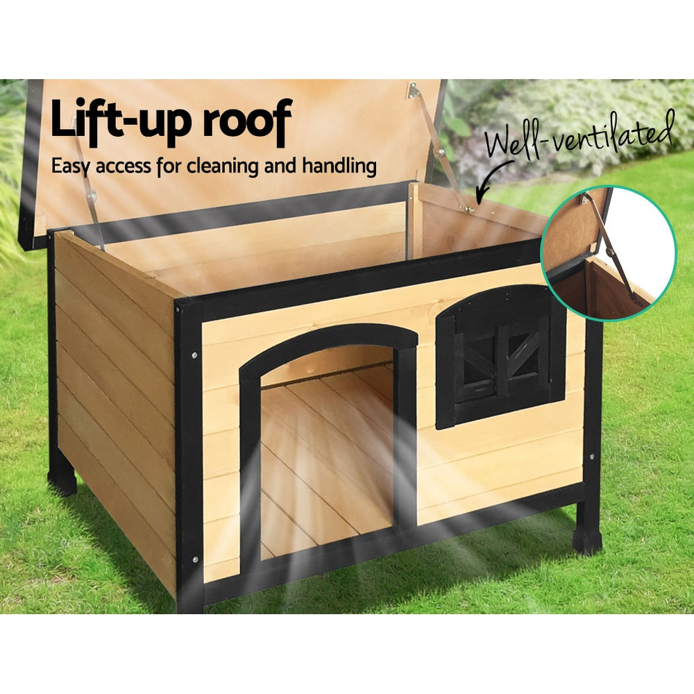 NNEDSZ Medium Wooden Pet Kennel-4