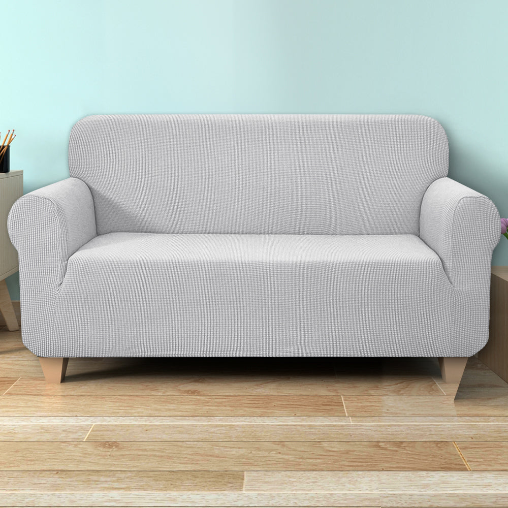 NNEDSZ  High Stretch Sofa Cover Couch Protector Slipcovers 3 Seater Grey-3