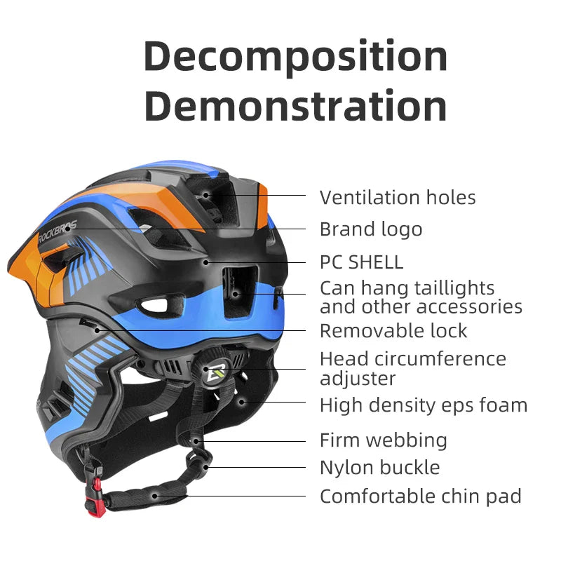 NNEOBA TT-32SOBL Youth Bicycle Safety Helmet 54–58cm Orange-4