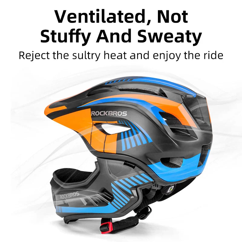 NNEOBA TT-32SOBL Youth Bicycle Safety Helmet 54–58cm Orange-3