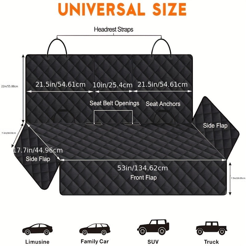 NNETM Pet Protector Waterproof Dog Car Mat-1