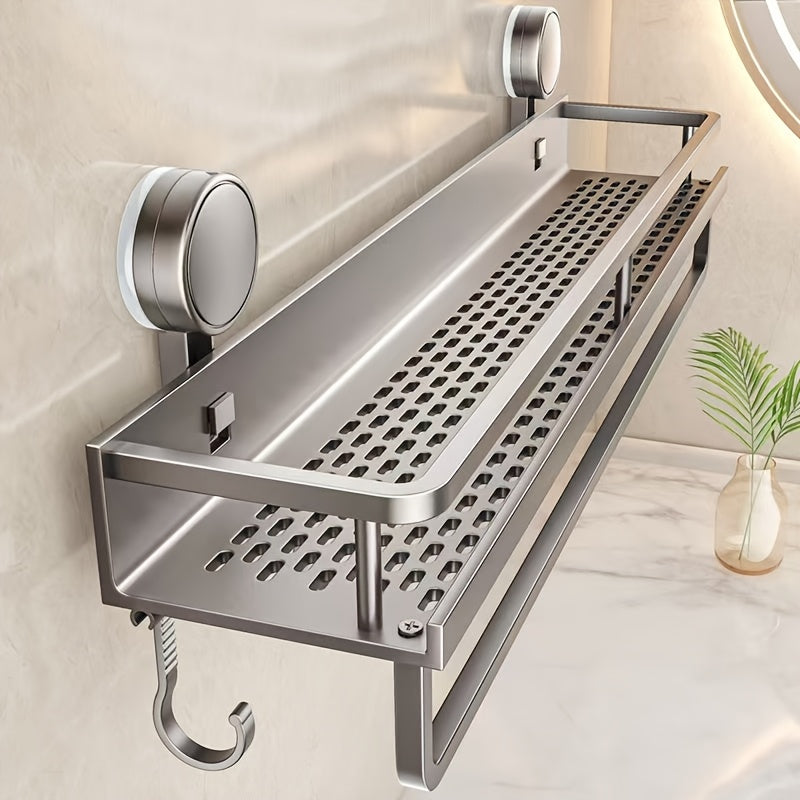 Rustproof Wall Mount Shower Caddy with Suction Cups-1