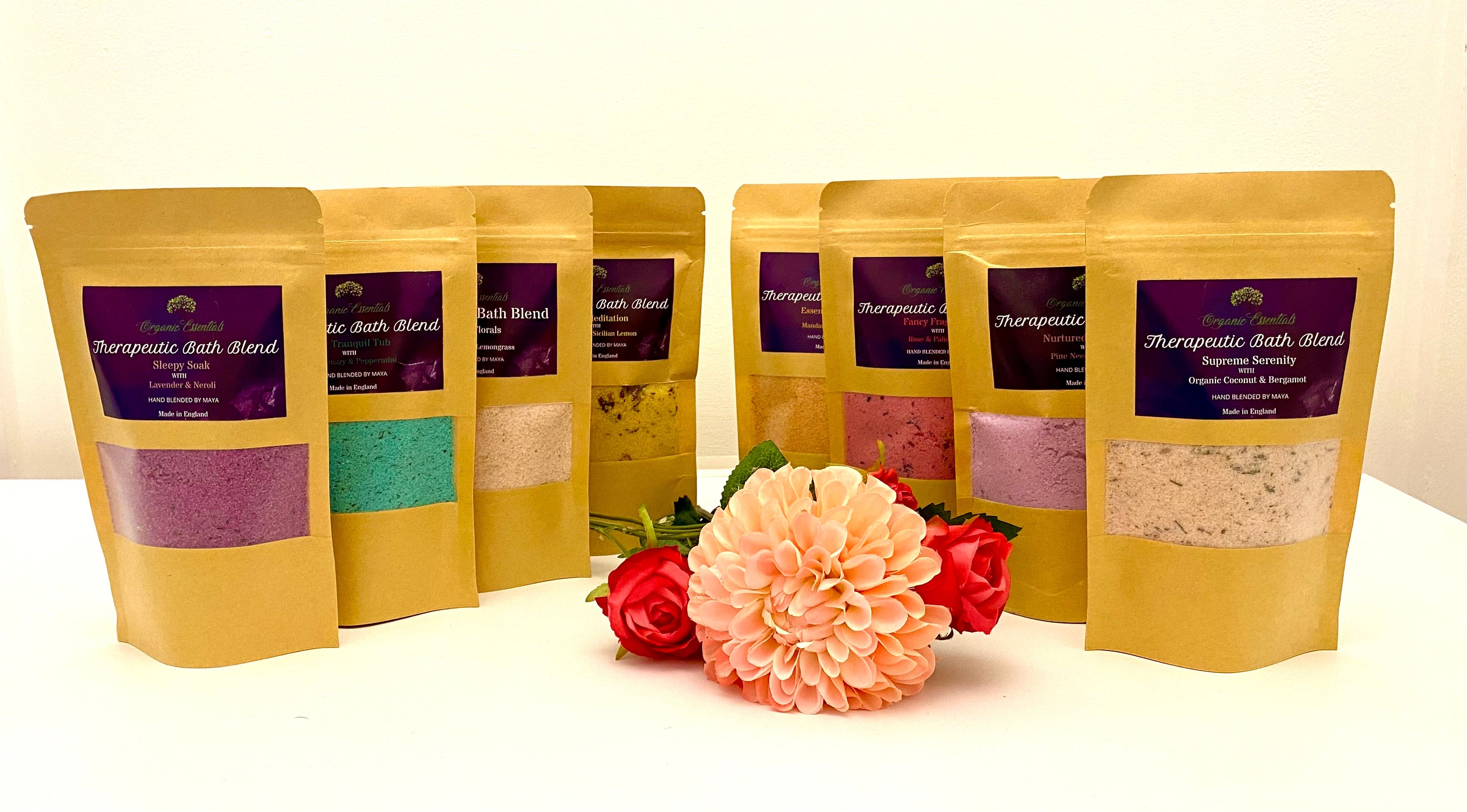Peppermint & Rosemary Luxury Natural Bath Blend in Eco-Pouch-1